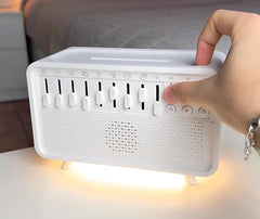 Night Light Humidifier White Noise Machine with 8 Nature Sounds