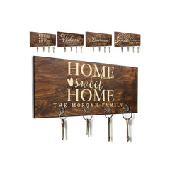 Personalized Key Holder for Wall, Custom Key Hanger