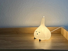 3D Printed Sleeping Garlic LED Lamp