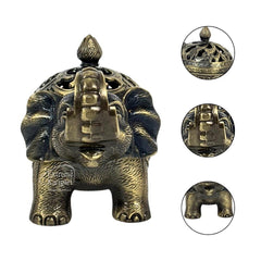Brass Elephant Incense Burner, Dhoop Holder, Pooja Room Decor