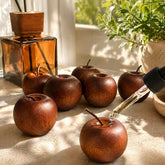 Wood Apple Diffuser Set, Aromatherapy Ornament, Car Freshener, Minimalist Home Fragrance Gift