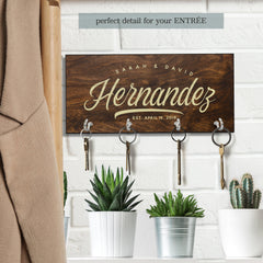 Personalized Key Holder for Wall, Custom Key Hanger