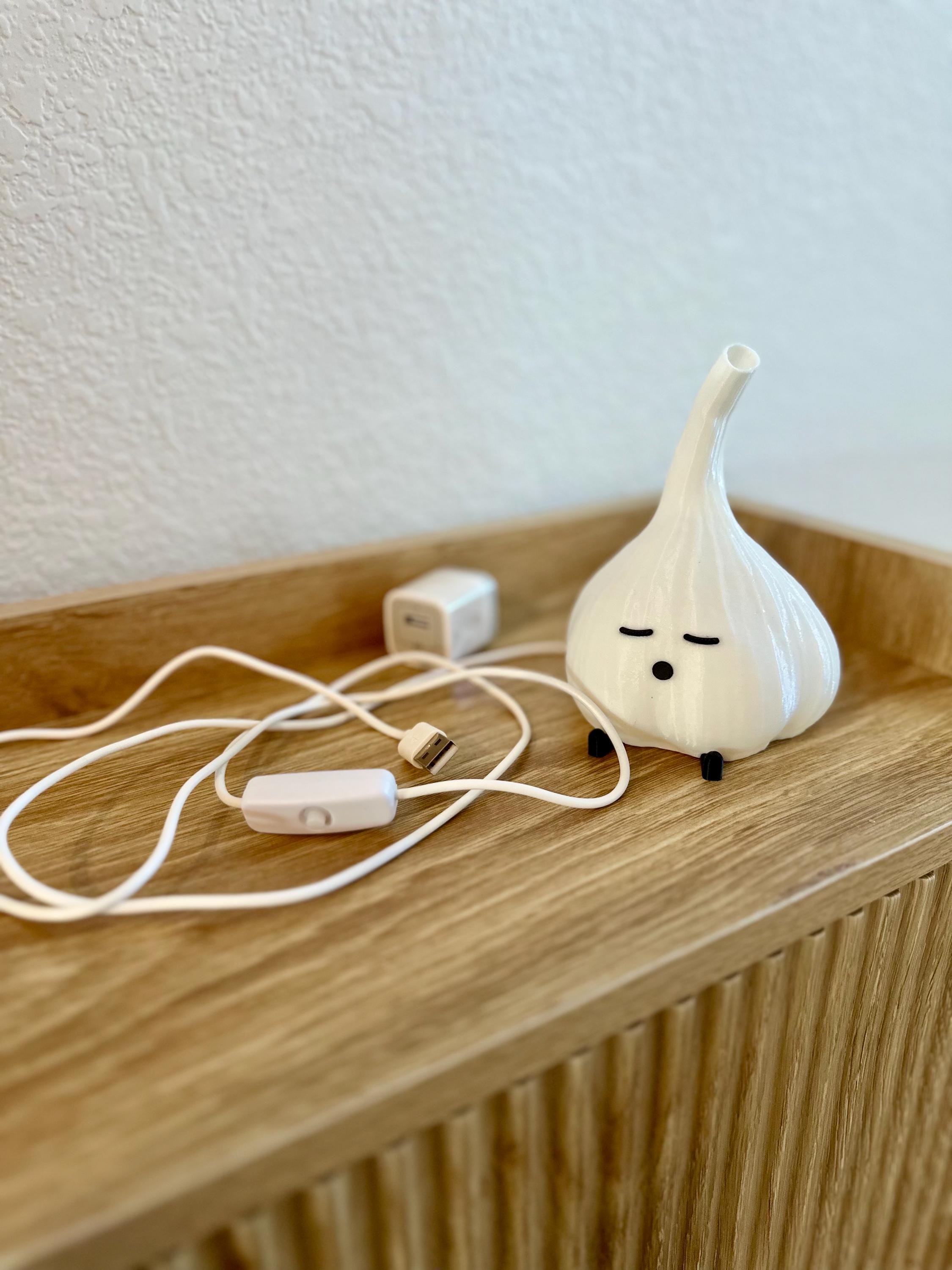 3D Printed Sleeping Garlic LED Lamp