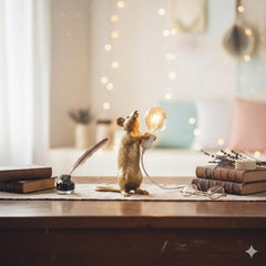 Resin Mouse LED Lamp | Desk & Night Light
