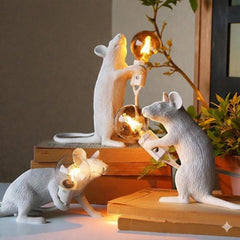 Resin Mouse LED Lamp | Desk & Night Light