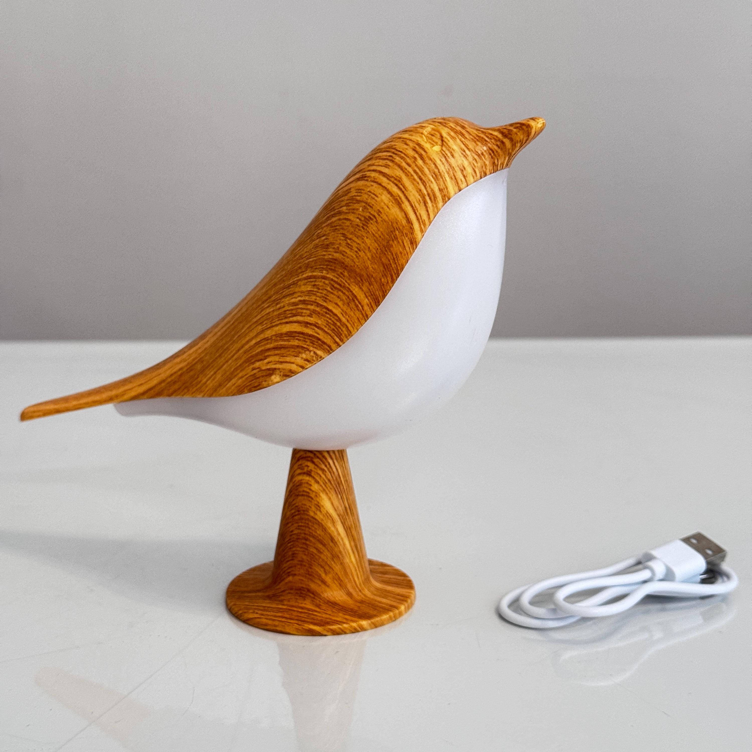 Bird LED Table Lamp USB Powered Desk Lamp 8" Scandinavian Minimalist Bird Light 6W Night Light Three Color Modes