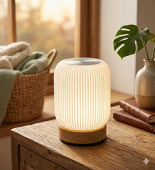 Touch Control LED Bedside Lamp – Dimmable, 3 Color Modes, Rechargeable Portable Light