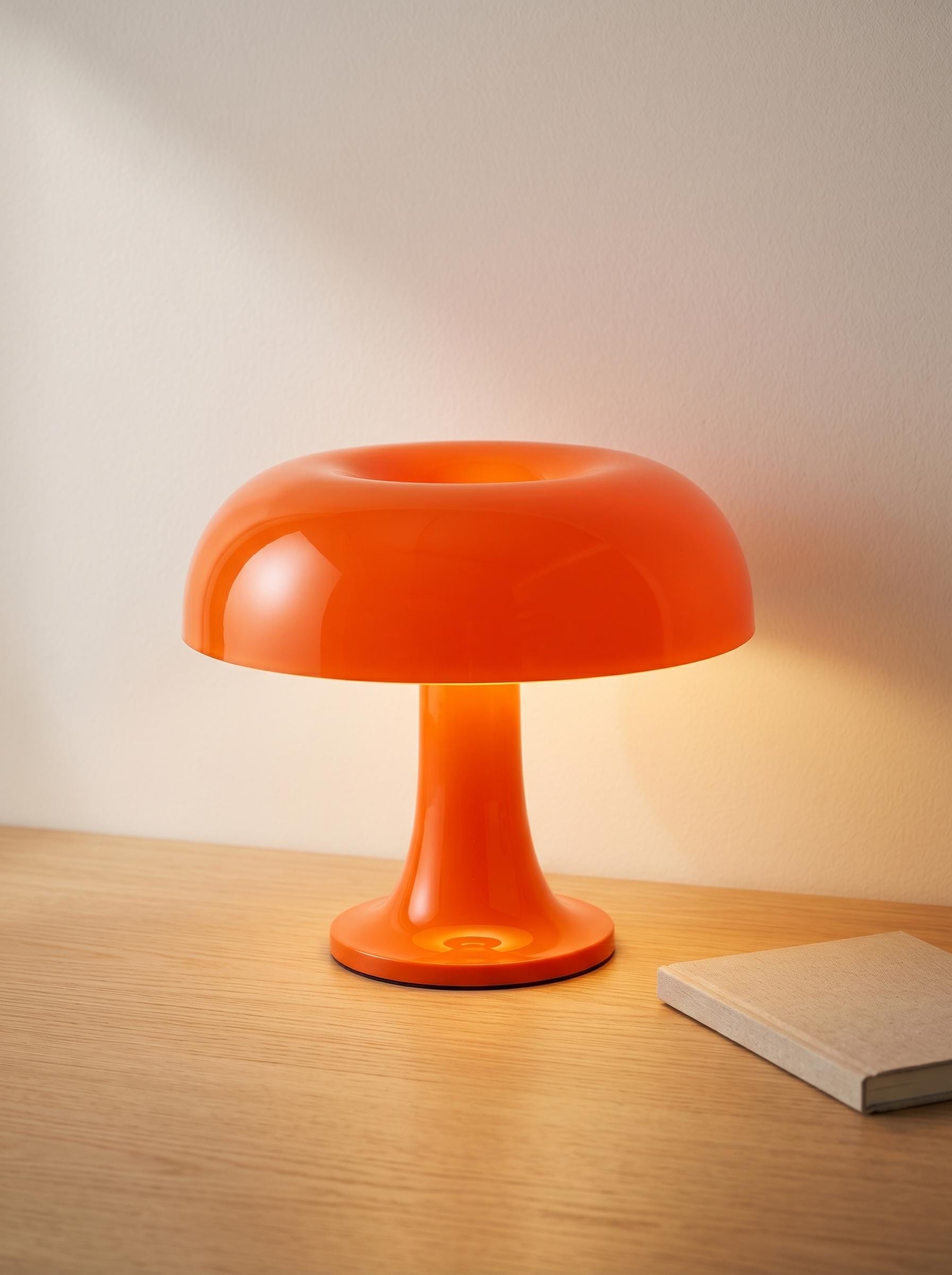 Retro Mushroom Table Lamp — 3-Color USB Dimmable Desk Light