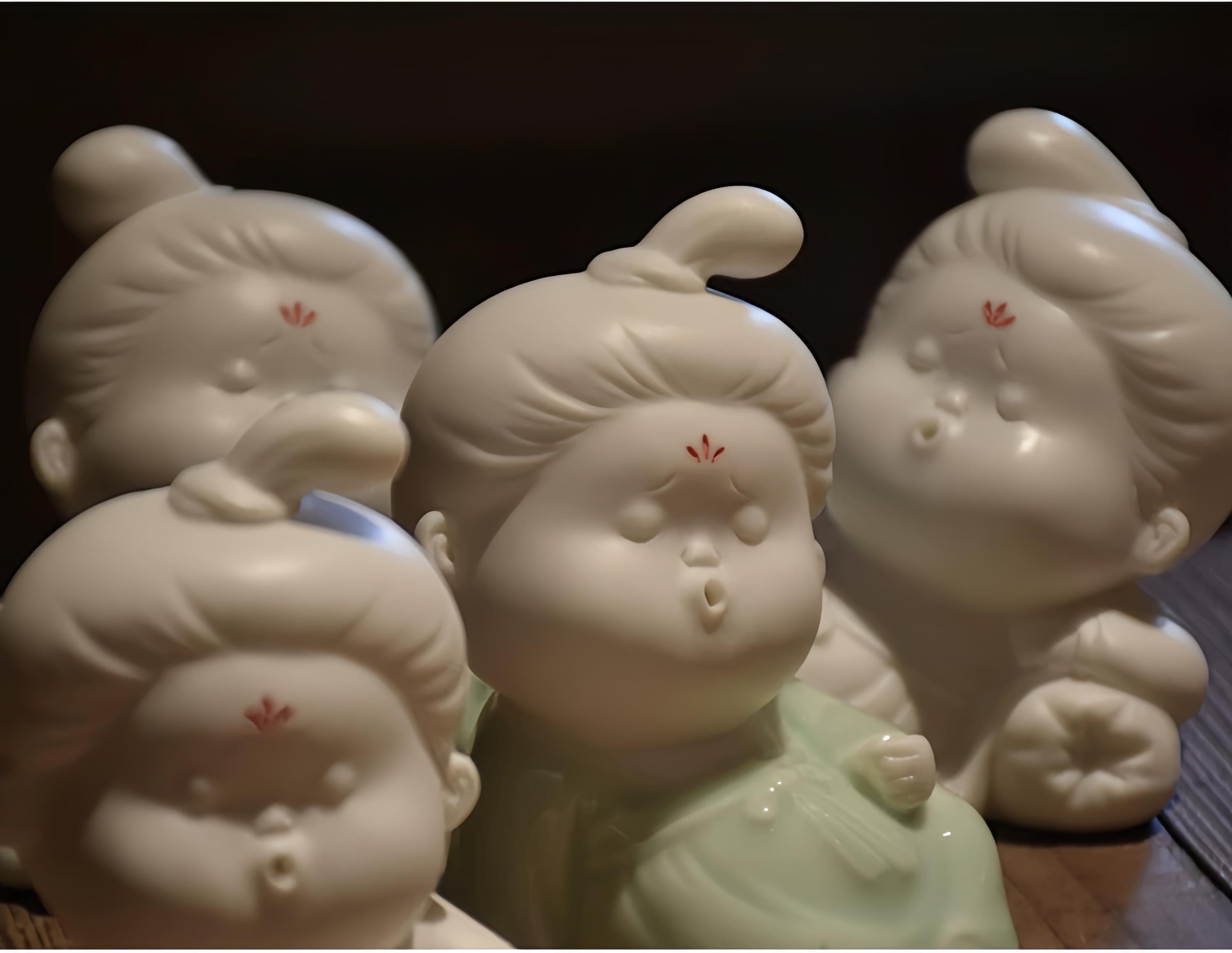 Ceramic Girl Incense Holder - Line Incense Burner - Aromatherapy Decor - Meditation Home Gift