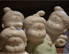 Ceramic Girl Incense Holder - Line Incense Burner - Aromatherapy Decor - Meditation Home Gift
