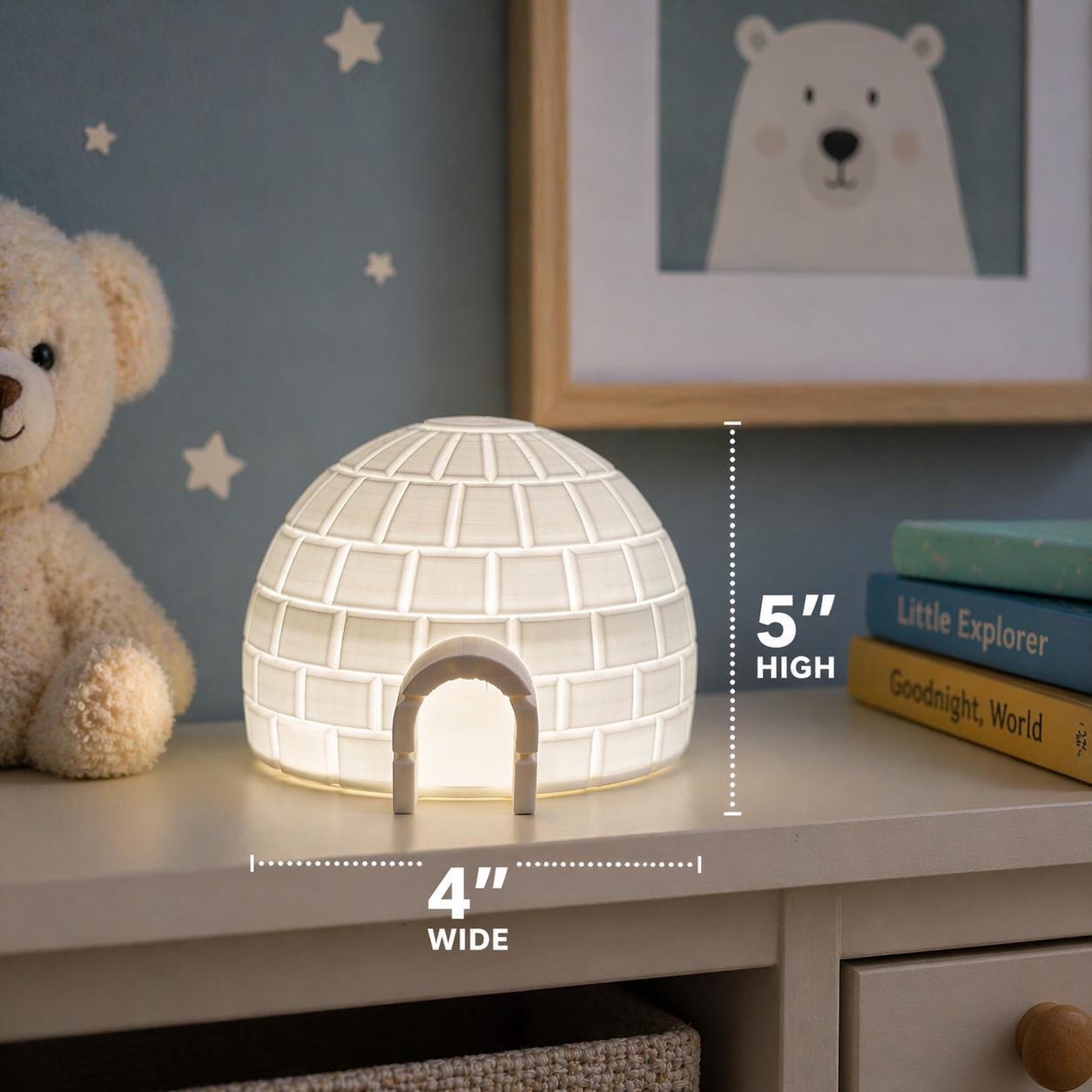 Igloo Glow Lamp – Night Light, Table Lamp